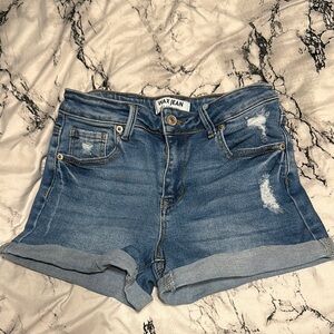 Wax Jean Women's Blue Denim Shorts